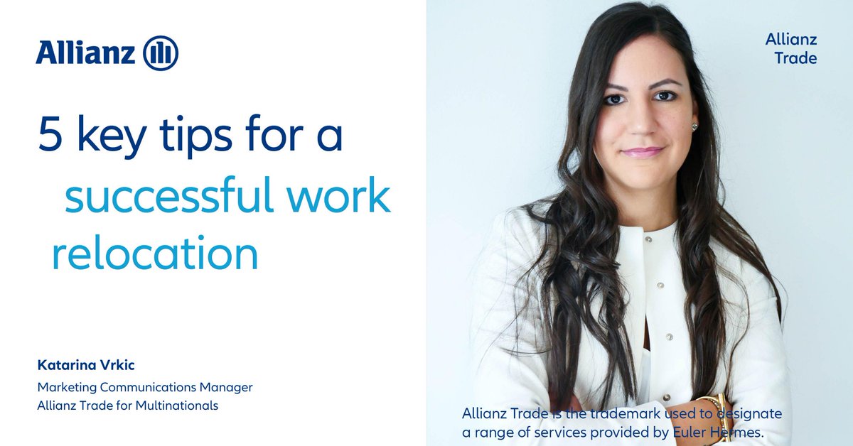 allianztrade's tweet photo. Dreaming of #relocating for work but nervous about starting over in a new place? Our expert Katarina Vrkic shares her top tips for a successful move in a new country 👉https://t.co/cCngsvKXi5
#professionalmobility #relocation https://t.co/7cCWif12Vh