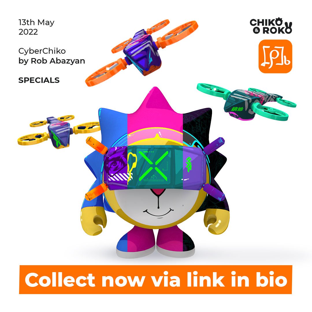 R.toys (@rtoysapp) on Twitter photo Hey! We have prepared 3 more special gifts ! 👾
💙 Bluey CyberChiko will be available from 12:00 GMT+4.
💝 Pinky will be available from 17:00 GMT+4.
🖤 Blacky will be released at any time of the day!
The author of this figurines is Rob Abazyan.
Collect them all!
#chikoroko Hey! We have prepared 3 more special gifts ! 👾
💙 Bluey CyberChiko will be available from 12:00 GMT+4.
💝 Pinky will be available from 17:00 GMT+4.
🖤 Blacky will be released at any time of the day!
The author of this figurines is Rob Abazyan.
Collect them all!
#chikoroko