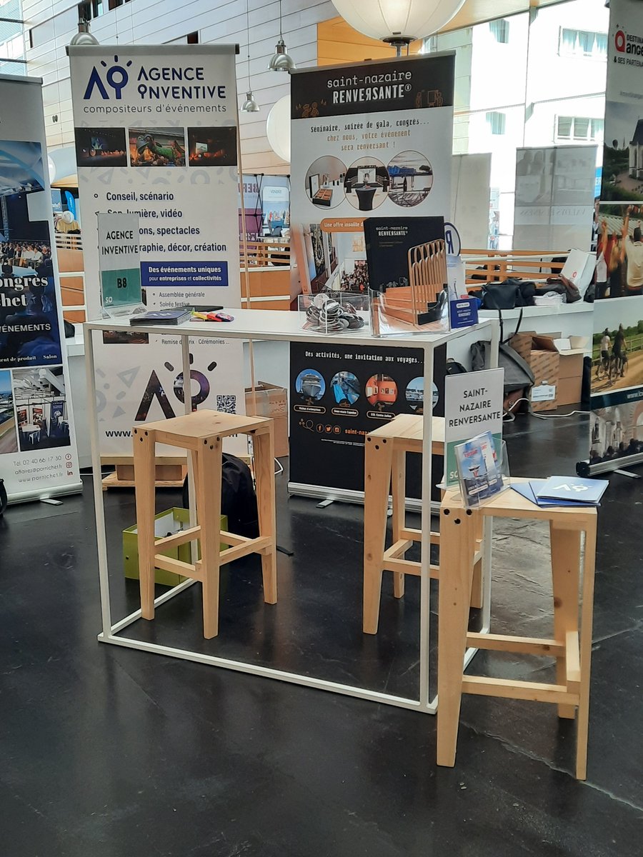 VisitStNazaire's tweet photo. Le salon #SOEvenements continue aujourd'hui à #Nantes ! Rendez-vous sur notre stand B8 à @LaCiteCongres ! 
#SaintNazaireRenversante #Tourisme #MICE https://t.co/uUFBgkls6u