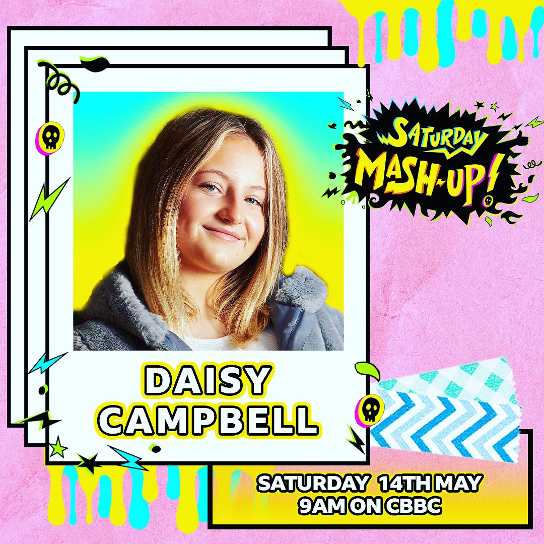 Rebel_School's tweet photo. Good luck @arwen_campbell from all of us @Rebel_School hope you don’t get slimed 😬😬😬😬 @emmerdale @cbbc #saturdaymashup https://t.co/dn7DRliZ3b