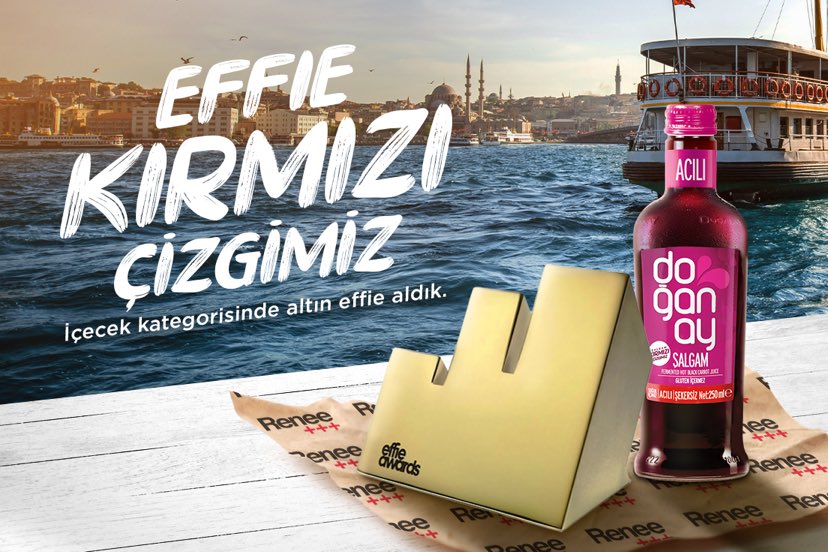 Şalgam kırmızı çizgimizdir dedik, Doğanay Şalgam'ın yanında altın bir Effie iyi gider dedik. Gittik, aldık, geldik! 🏆👏🏻 

#SokaktadaŞalgamKırmızıÇizgimizdir