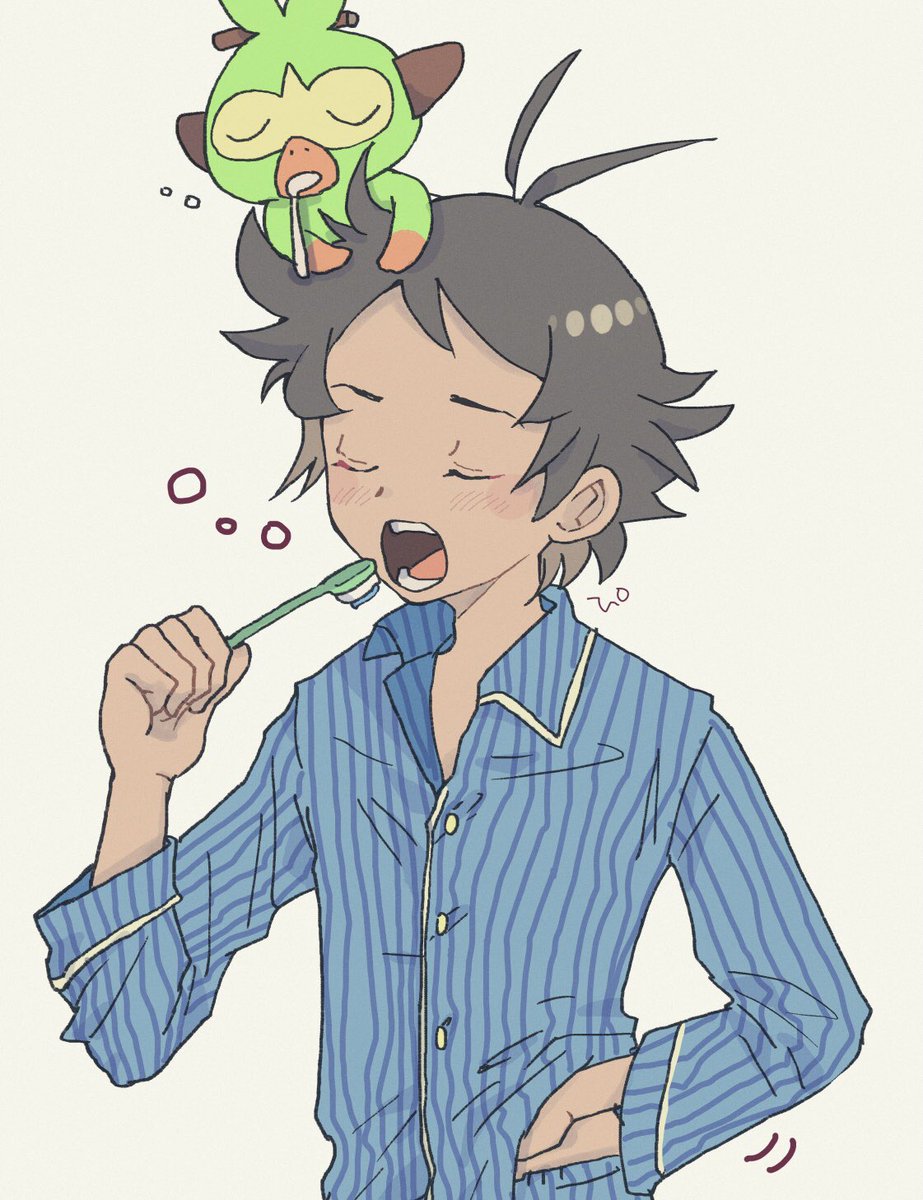 わたしのような色塗り苦手マンはこんくらいのあっさりーってした塗りの方が傷が浅くすむのではないかっていう実験
起き抜けゴウくんとサルノリ