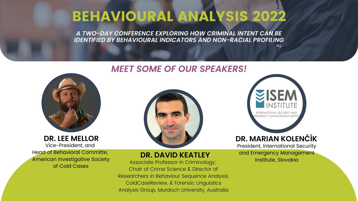 BehAnalysis2025's tweet photo. One Month Left for the Conference!
Meet some of our speakers!
They will be joining us to share their experience and expertise.

Register now!
https://t.co/YIWclugW7W
.
@DaveKeatley https://t.co/v0rz0lOCrA