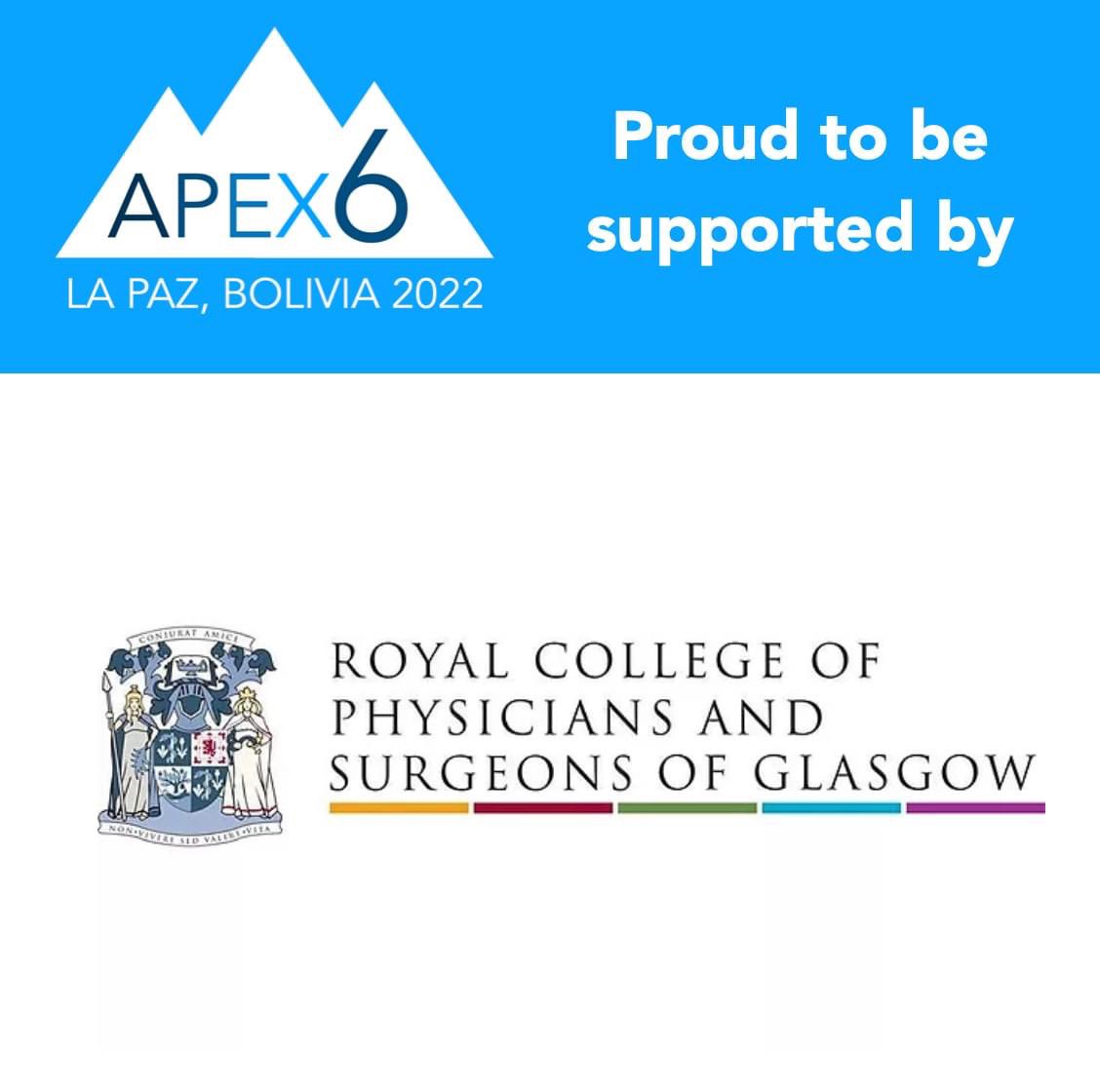 APEX - Altitude Physiology Expeditions (@altitudeapex) on Twitter photo APEX6 is proud to be sponsored by the Royal College of Surgeons and Physicians Glasgow. <a href="/rcpsglasgow/">Royal College of Physicians & Surgeons of Glasgow</a> is a worldwide community of health professions committed advancing the medical profession and improving patient care. APEX6 is proud to be sponsored by the Royal College of Surgeons and Physicians Glasgow. <a href="/rcpsglasgow/">Royal College of Physicians & Surgeons of Glasgow</a> is a worldwide community of health professions committed advancing the medical profession and improving patient care.