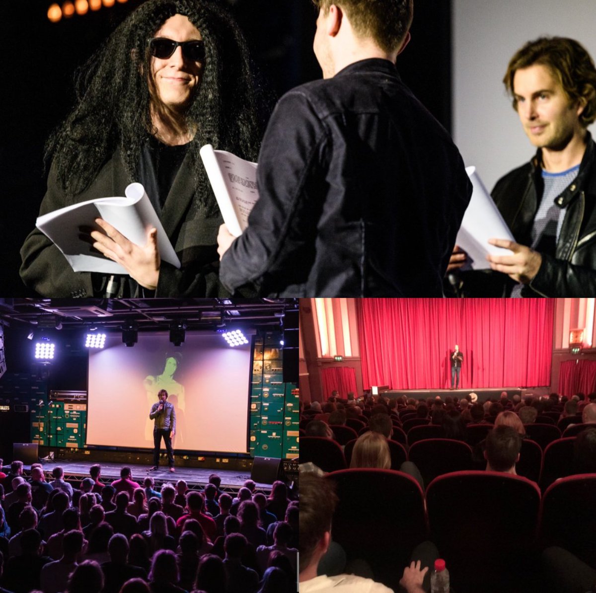 RADscreenings's tweet photo. It's always a blast when 
@gregsestero is in town with us! Here's some pics from the last few times! 

Greg returns TOMORROW 
@CPHMCR with his directorial debut MIRACLE VALLEY and for two bouts of THE ROOM! 

Book tickets here > https://t.co/sohwI2UbD9 https://t.co/2Wtuz4GaOM