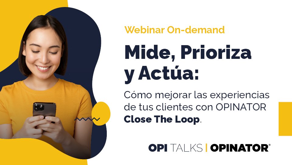 📢OPI TALKS - ¿Te lo has perdido? ¿Quieres volver a verlo?📢

Aquí te dejamos el enlace a la grabación de esta interesante sesión en castellano, para que puedas verla y compartirla con quién quieras. 🔥🔥🔥

¡No te lo pierdas! attendee.gotowebinar.com/register/14733…

#CX #CloseTheLoop #VoC