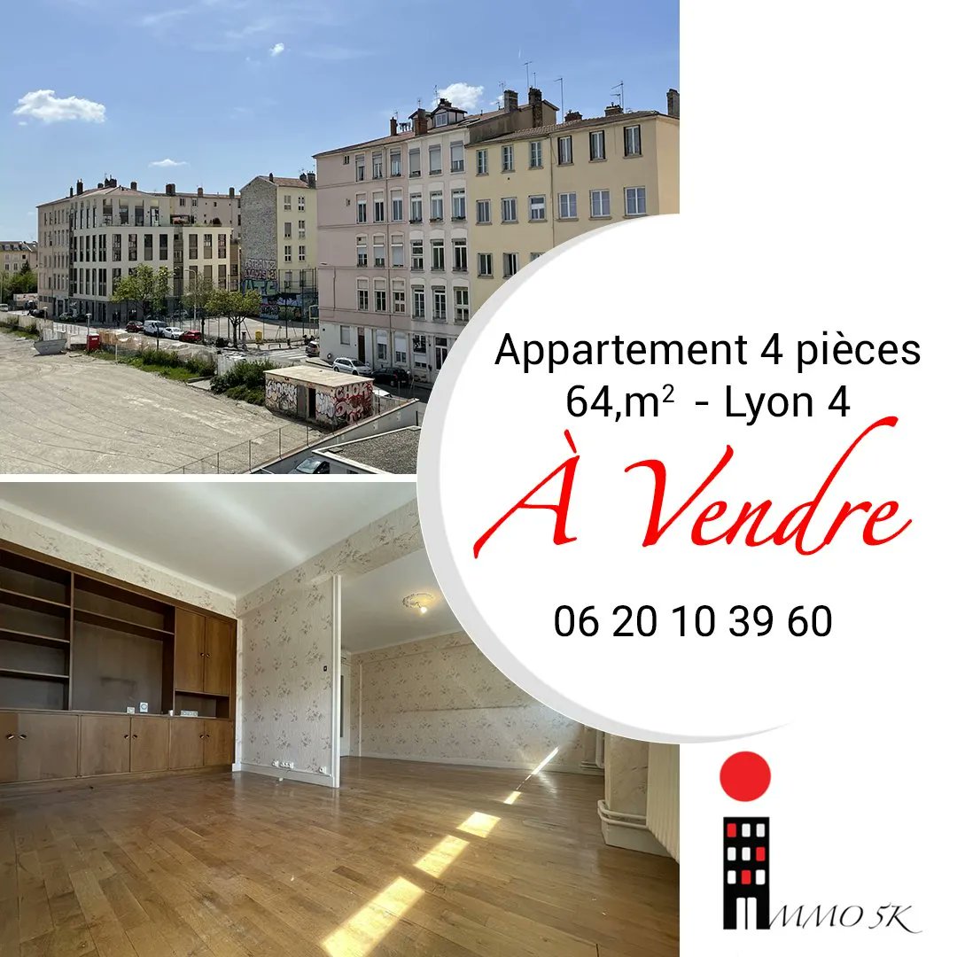 Immo5k's tweet photo. 🏡 #annonceimmobilière 🏡
👇👇👇
Beau potentiel pour cet appartement de 63.37 m2 ! 
Superbe occasion de devenir propriétaire sur Lyon 04. 
✨✨270 000€✨✨
Plus d'infos sur 👇👇
https://t.co/ttXMazFxfP
.
.
.
#ventemaison #vendre #venteimmobiliere #maisonlyon #maisonrillieux https://t.co/2aXXVUC8gO