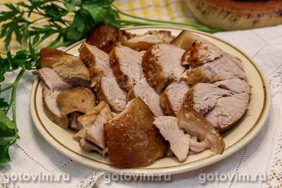 Варено-запеченная свинина в медово-горчичной глазури gotovim.ru/sbs/svinvarenz…