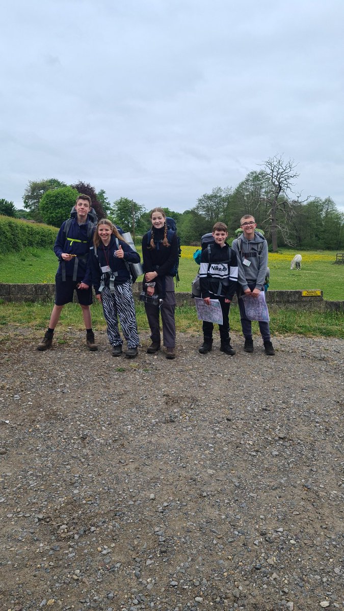 Group 1 at the first check point 👍