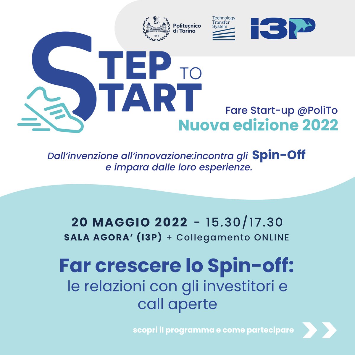 PoliTOnews's tweet photo. 📅20 maggio 2022 -  ore 15,30

"𝐹𝑎𝑟 𝑐𝑟𝑒𝑠𝑐𝑒𝑟𝑒 𝑙𝑜 𝑆𝑝𝑖𝑛-𝑜𝑓𝑓: 𝑙𝑒 𝑟𝑒𝑙𝑎𝑧𝑖𝑜𝑛𝑖 𝑐𝑜𝑛 𝑔𝑙𝑖 𝑖𝑛𝑣𝑒𝑠𝑡𝑖𝑡𝑜𝑟𝑖 𝑒 𝑐𝑎𝑙𝑙 𝑎𝑝𝑒𝑟𝑡𝑒"

6° incontro di "StepToStart 2022", organizzato da #PoliTo e @I3P_Torino

ℹ️Info: https://t.co/laicmovEzg https://t.co/VlSEXXWJjp