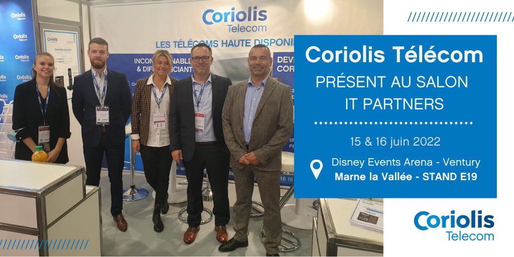 Coriolis_Fr's tweet photo. [#Salon] .@CoriolisTelecom sera présent au salon .@IT_Partners les 🗓️ 15 et 16 juin 2022 à 📍@Disneyland #Paris. Notre équipe commerciale aura le plaisir de vous accueillir sur le stand E19. 👉 https://t.co/CAoeKcPdHb
Coriolis #IT #Telecom #Disney #ITPartners #Cloud https://t.co/CKNeE8Xcde