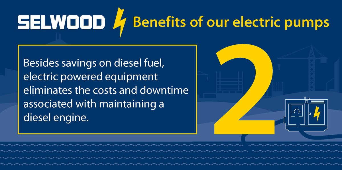 There are many benefits to using our electric pumps. Besides savings on diesel fuel, electric-powered equipment eliminates the costs and downtime associated with maintaining a diesel engine. View the leaflet on the link below👇selwood.co.uk/sites/default/…