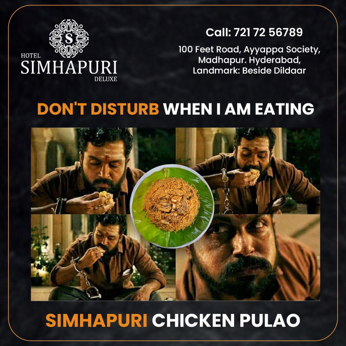HotelSimhapuri's tweet photo. For the Love of #biryani!!

#OnlineDelivery #Delicious #chickenbiryani #muttonbiryani #chickenpulao #muttonpulao #dinner  #telugufood  #indianfood  #southindianfood #hyderabad #nellorecuisine #foodstagram #foodie #foodblogger #hotelsimhapurideluxe https://t.co/45Hczp8aBO