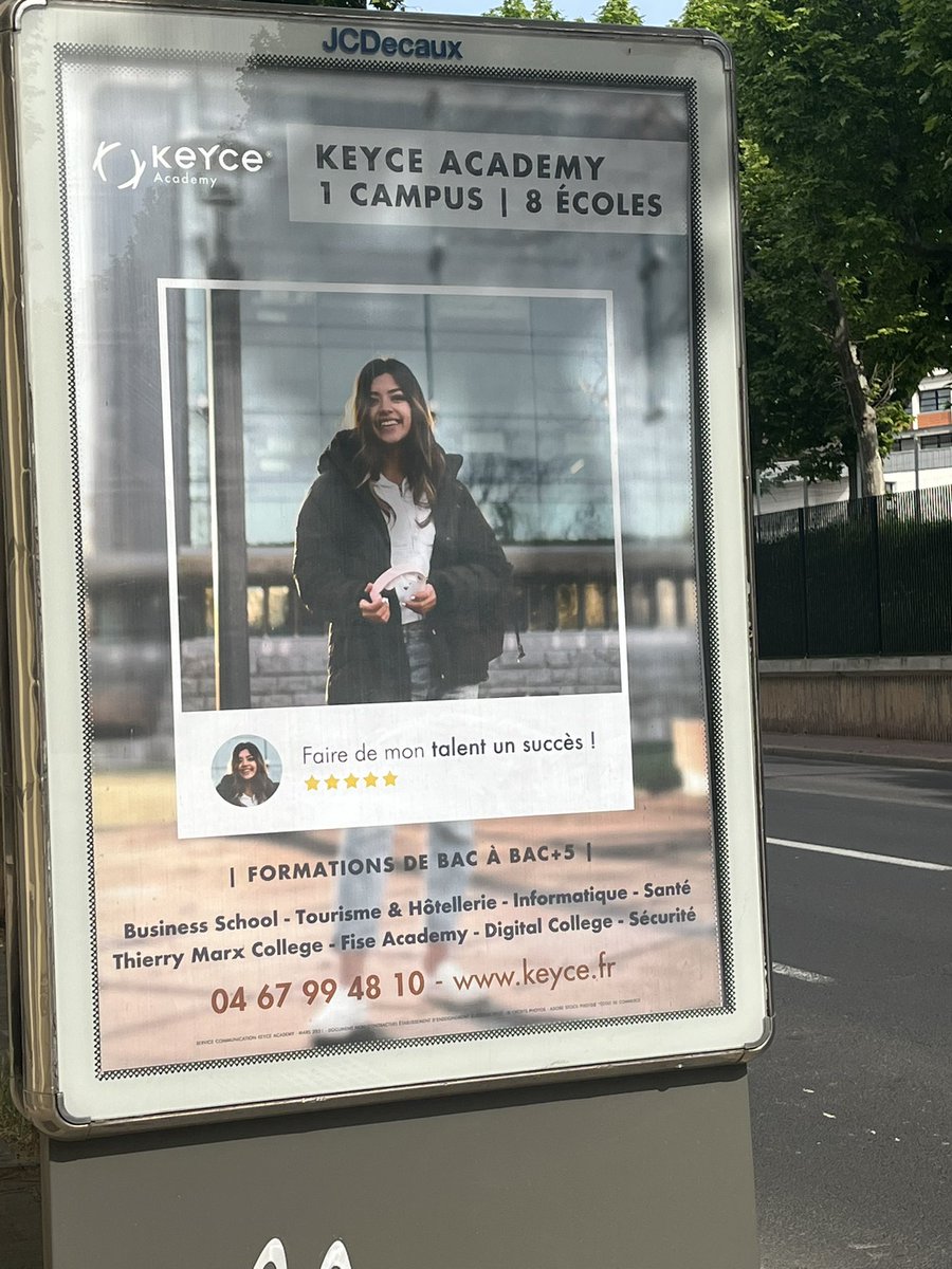 MDrayCoaching's tweet photo. Quand tu arrives a ton bureau… et que tu vois cette belle affiche ! 
@keyceacademy le top des écoles supérieures de Montpellier ! 
N’hésitez pas à aller vers eux  ! 
Ils sont au top ! 
Fière de faire partie de la #Keycefamily  
@A_Destaillats @collegedeparis https://t.co/Hs2tKwXBGa