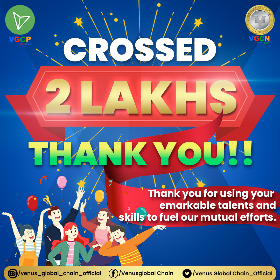 VenusGlobalCha2's tweet photo. Thank you for the support, so that we crossed 2 lakh ID together, hope we are gonna achieve a lot.
keep supporting.....
follow us on
https://t.co/rsbxfZAYkT
https://t.co/dtGpBSBwfP
https://t.co/IW5eLCCTUt
#vgcc #vgcn #Money #vgcp #vpay #vbot #vgcx
#cryptocurrency #member https://t.co/cQ6enuq2XL
