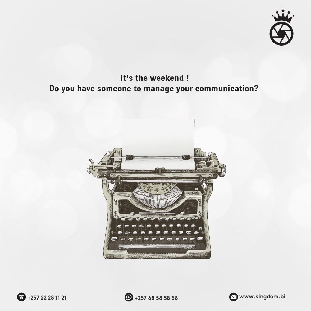 Kingdom_257's tweet photo. We can take up the load and manage your communication even during the weekend

#restupfortheweekend #wecandoitforyou #communicationmanagement #Kingdomphotography https://t.co/MUGD8wba0y