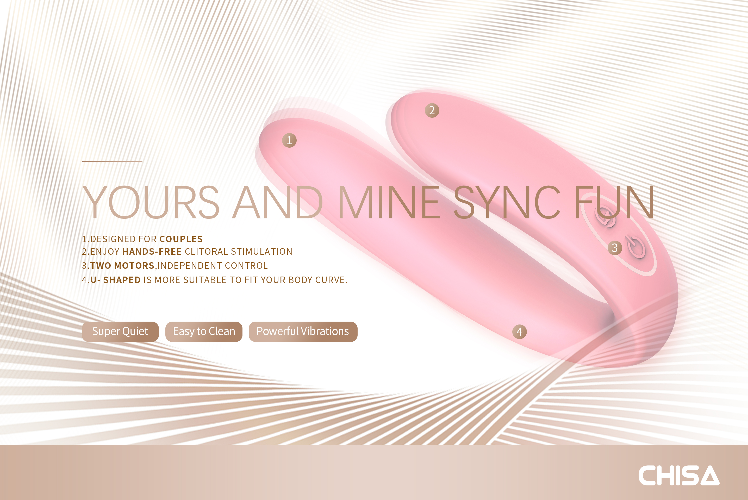 ChisaNovelties on X: #CHISA #aphrovibe *Body-safe silicone; *Designed for  couples; *Two motors focus on your vagina and clit; *With implausible  simulation; *U-shaped is more suitable to fit your body curve.   /