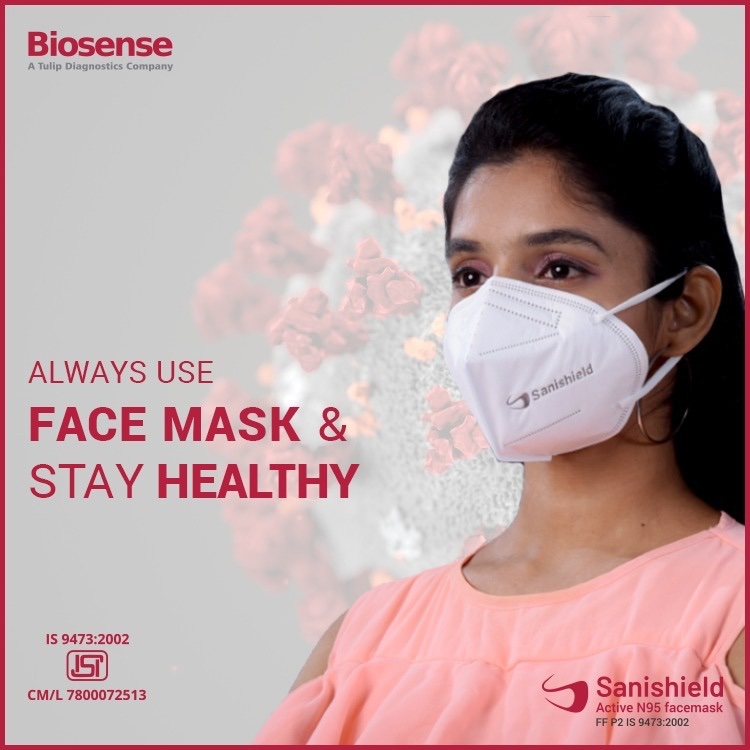 ALWAYS USE FACE MASK &amp; STAY HEALTHY
Choose the right Face Mask to protect yourself
#Sanishield N95 Certified Face Mask Against Coronavirus.
#biosensetechnologies
you can also visit our website:- sanishieldactiven95.in
card Link:- cardswebsite.com/Biosense-Techn…...