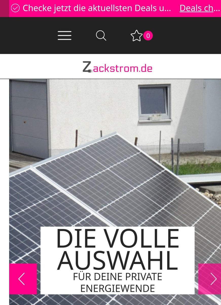Hallo Welt! Wir sind Zackstrom.de. Wir sammeln für dich ab sofort die spannendsten Angebote rund um die #DIYEnergiewende, von der #Powerstation bis zum #Balkonkraftwerk, vom #PVBoiler bis zur #offgridPV. Abonniere doch gleich unseren Newsletter! zackstrom.de/recommends/new…