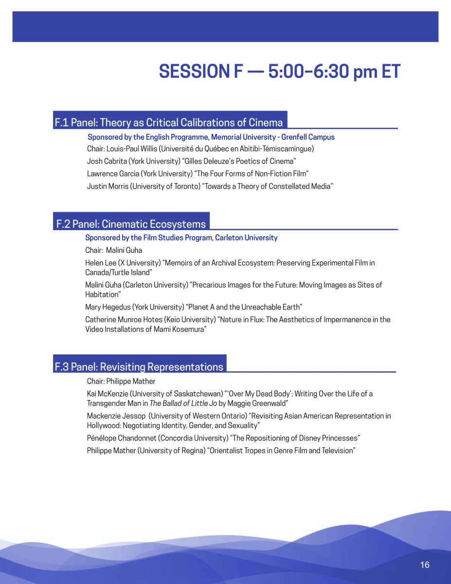 _filmstudies's tweet photo. The #FSAC2022 Day 2 has begun! Check out the panelists speaking today below. Make sure to register before 1PM in order to attend these panels!    

Remember to register with Congress to join: https://t.co/S1uPHvGfng    

For more information: https://t.co/xSGHl9p1zO https://t.co/4XFFnN9WZc