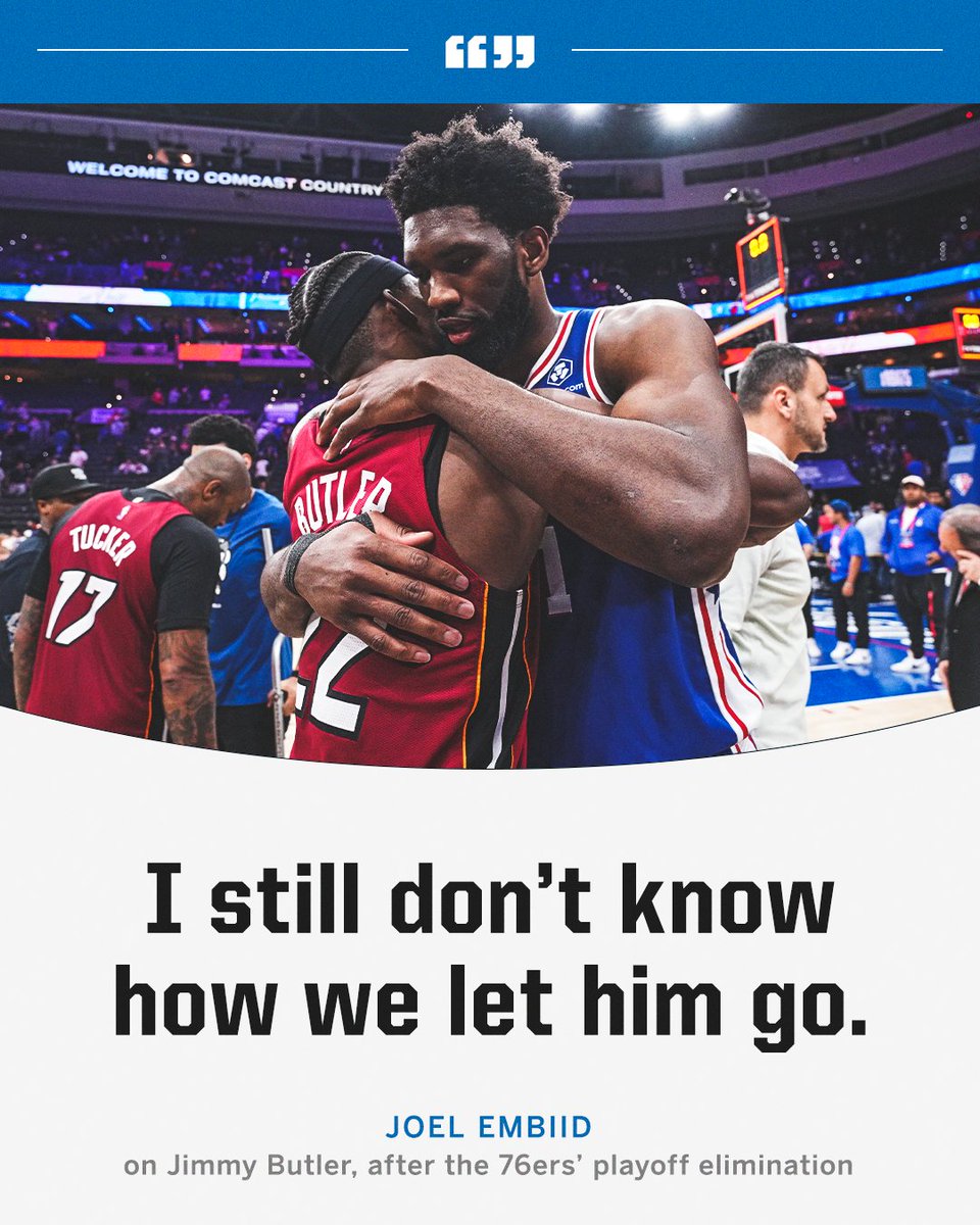 Joel Embiid knows Jimmy is a bucket 🤝