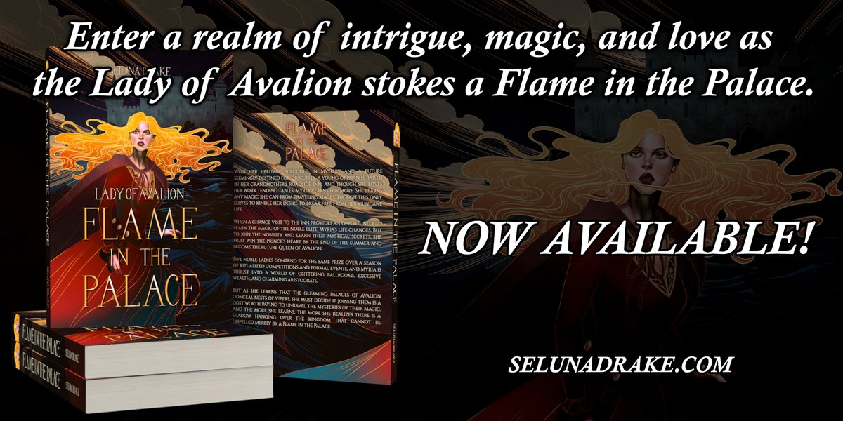SelunaDrake's tweet image. NEW RELEASE!

Flame in the Palace is here!

Enter a realm of intrigue, magic, and love as the Lady of Avalion stokes a Flame in the Palace.

#booklaunch #NewRelease

Amazon: mybook.to/flameinthepala…
Other Retailers: books2read.com/u/b5l5rR