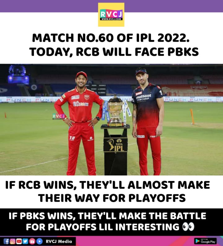 Today's match..
#IPL2022 #RCBvKXIP #KXIPvRCB