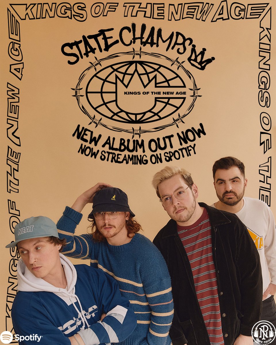 State_Champs's tweet photo. KINGS OF THE NEW AGE is out now on @Spotify! https://t.co/i3sOM0ul1O https://t.co/swhlTOOhV2