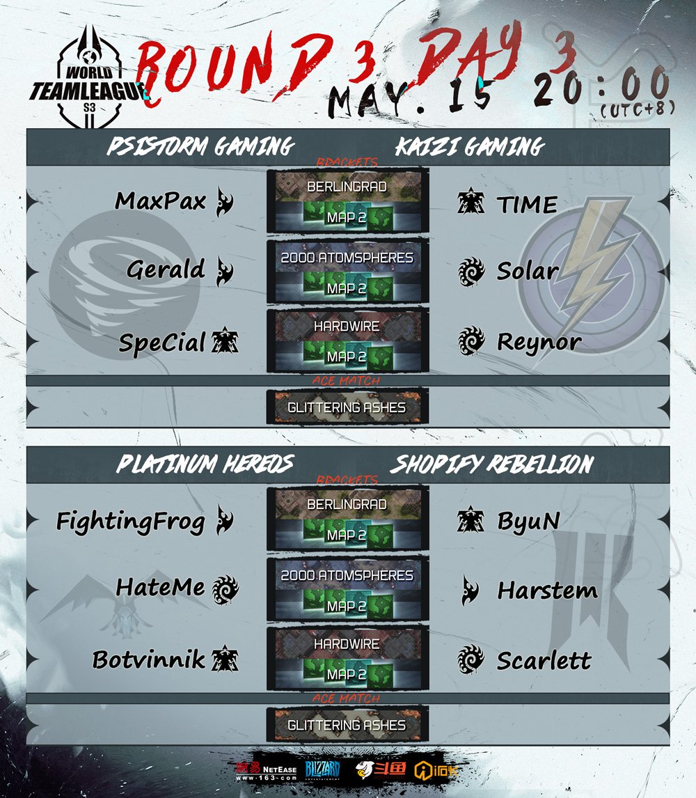 WTL_SC2's tweet photo. Round3 schedule is confirmed
don't forget to support your favorite team #SC2WTL
https://t.co/HJ45Lq8eAs https://t.co/rFd4sI6dxY