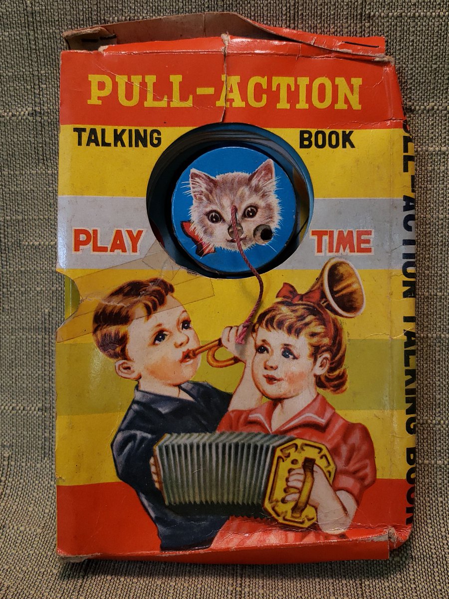 atticesoterica's tweet photo. Vintage Pull Action Talking Book Play Time, Kittens At Play With Pull String And Squeaks Sounds, Made In Japan https://t.co/2KQnRvYYEo #KittensAtPlay https://t.co/inKEkIc4B5