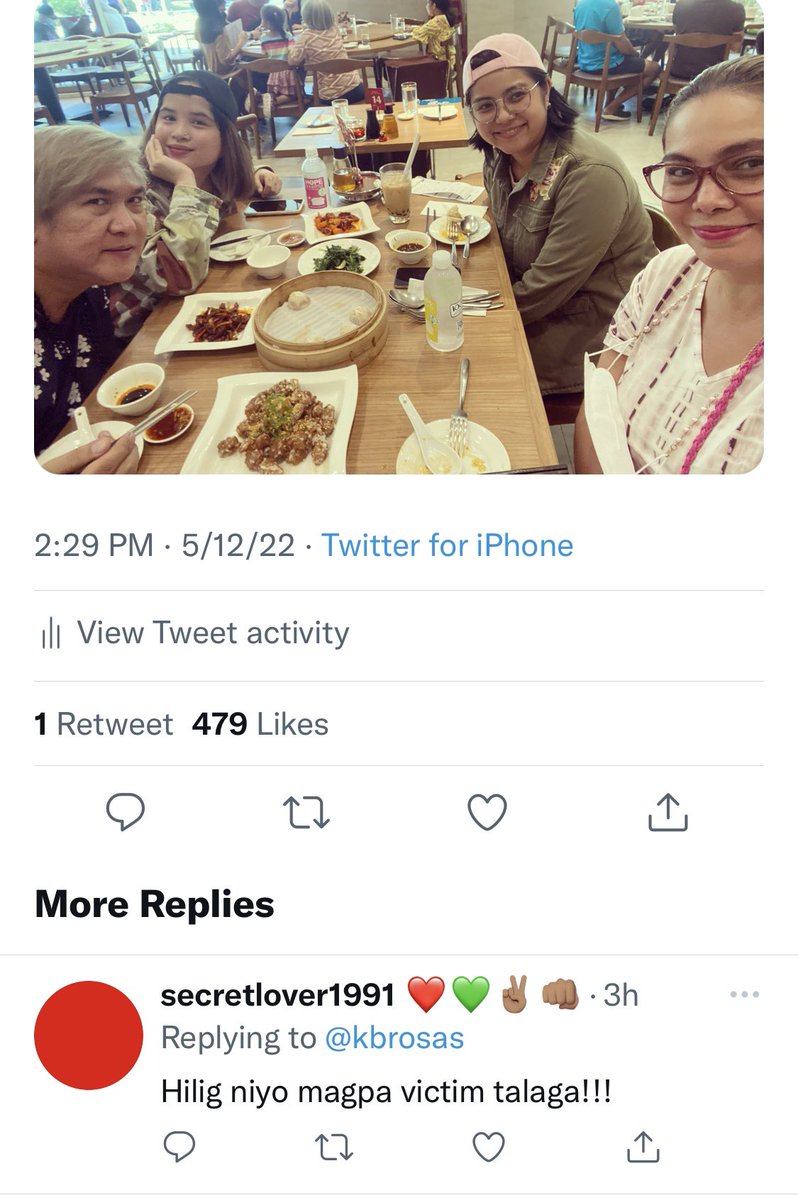 kbrosas's tweet photo. yung post ko kagabi, tapos yan reply lol! hindi ko papatulan syempre kc april 2022 nag twitter kaya screenshot lang.. san banda sa post kong yan na nagpa victim akey?? anywaaaay.. habanaysdey. 😅💖 https://t.co/iWaExmOiNU