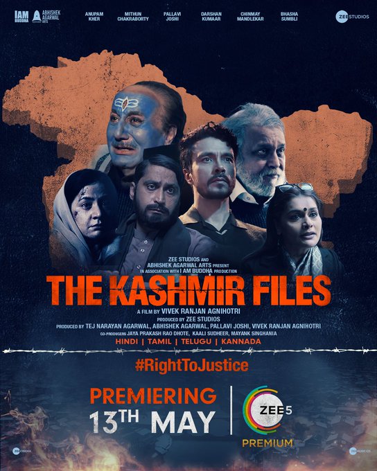 One of the most successful movie of 2022 is now available on OTT.
The Kashmir Files is streaming on @ZEE5India in hindi, Tamil, 
Telugu & Kannada ✌️❤️
#TheKashmirFilesOnZEE5 
#TheKashmirFiles