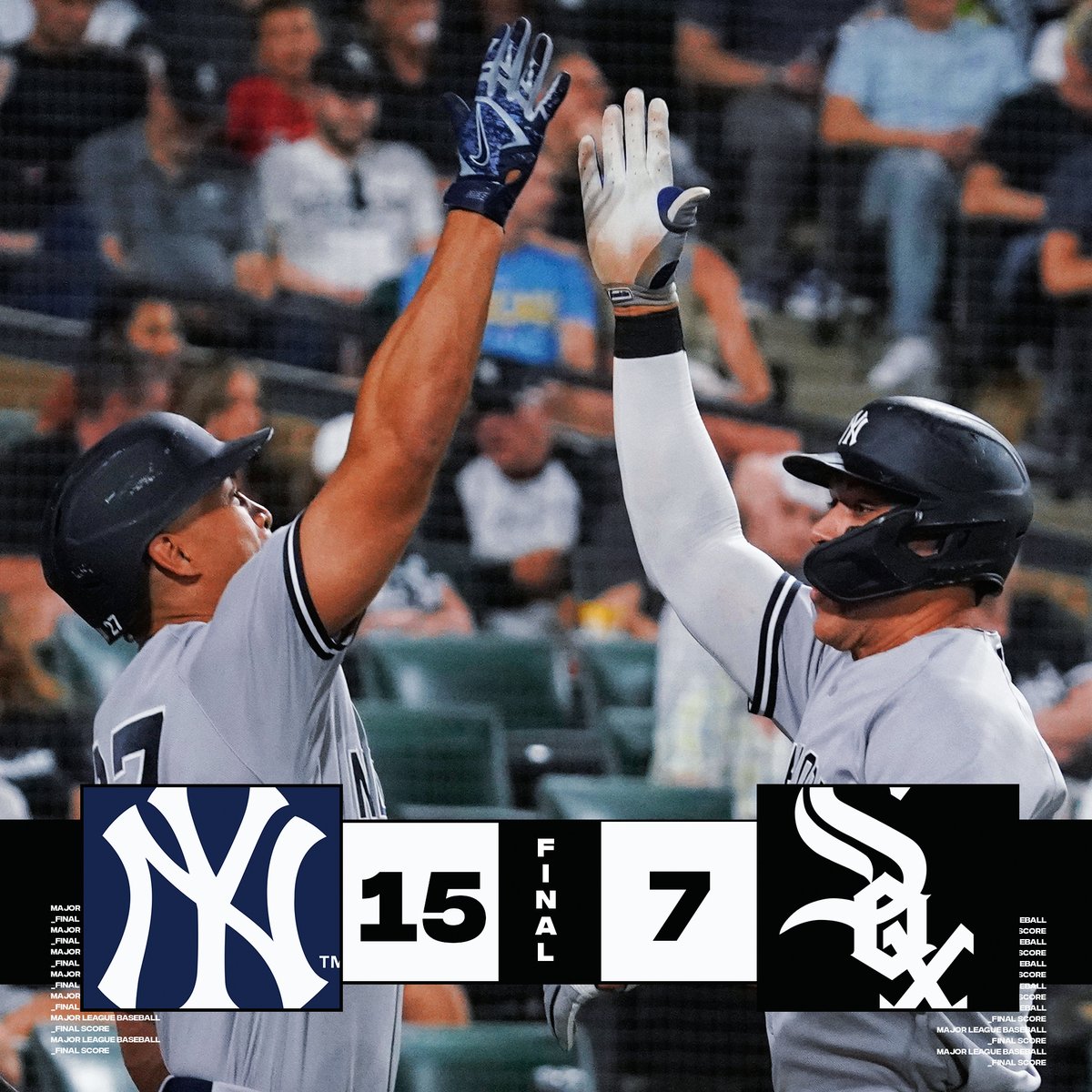 MLB's tweet photo. The @Yankees are a wagon. 😤 https://t.co/8AM3O55xZH