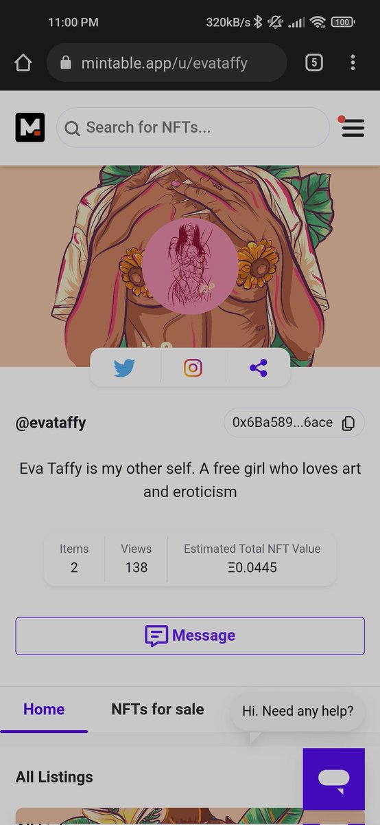 EvaTaffy_Nft's tweet photo. hello, I invite you to visit my profile in mintable and see the available items
.
https://t.co/tMGlYUWAyg
.
#nft #NFTs #NFTCommunity #NFTGiveaway #NFTCollection #NFTProjects #nftart #nftcollectors https://t.co/kdcBkdZQB9