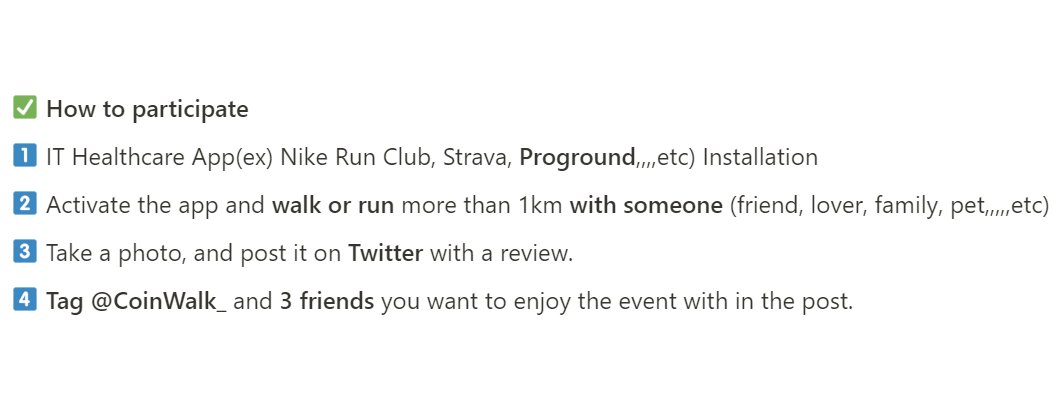 SuperWalk_'s tweet photo. Run with👫
⏳~ 5/15 23:00 (UTC)

🎁Reward
👉Given Tester Role (30 ppl)

✅Follow 
@CoinWalk_

✅Join Discord 
https://t.co/0vhqEgZEFb

✅Like, RT

👇‘Proground’ App Install link
https://t.co/qaOGVteqLw

👇Detailed Method, Example https://t.co/PQtjEY3Bhv