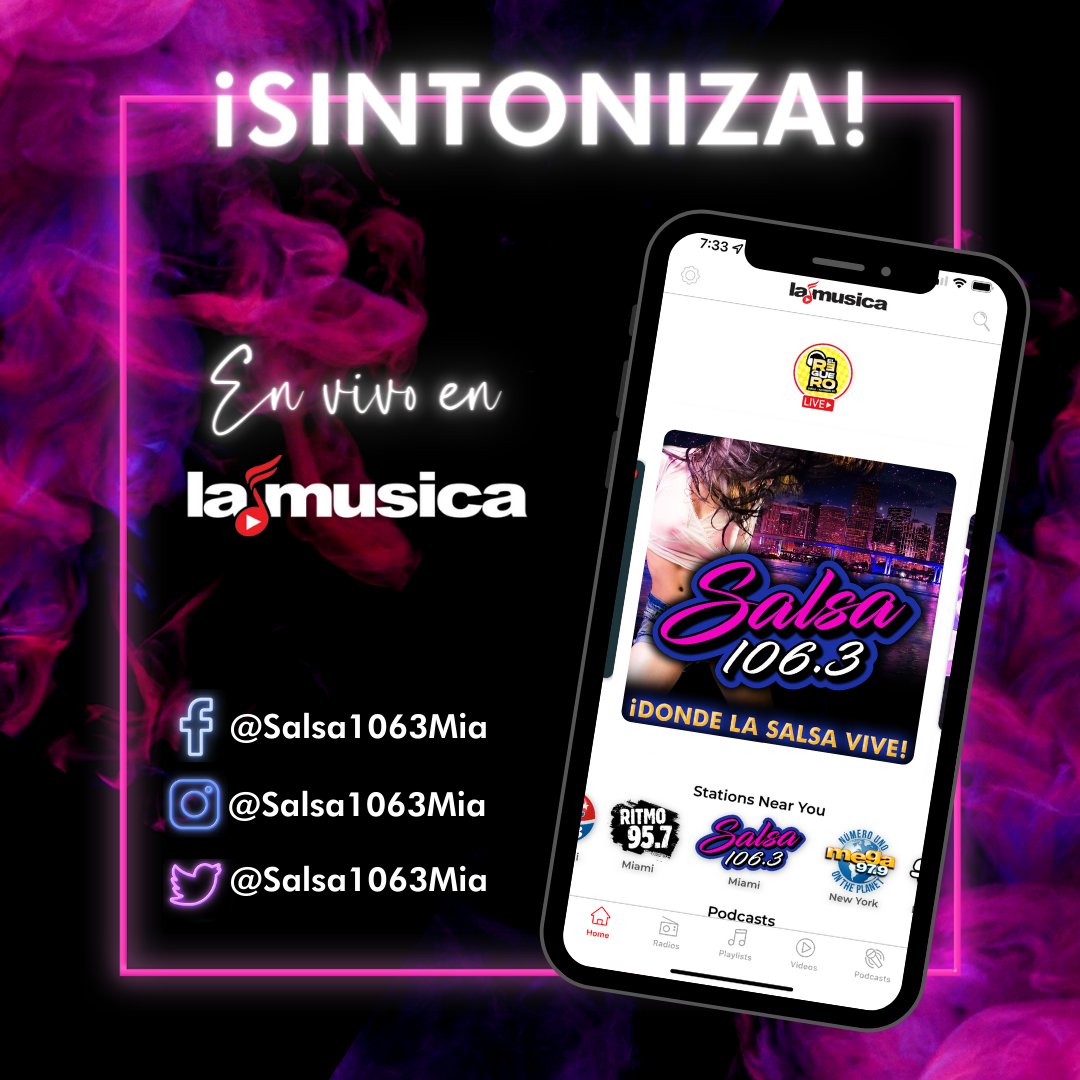 salsa1063mia's tweet photo. ¡Llegó el viernes! Tiempo de bailar y empezar el fin de semana con tus salseros favoritos en #Salsa1063mia 🎶

Descarga @la_musica app📲 https://t.co/lJUwJlHrWC https://t.co/r9EnutJ83q