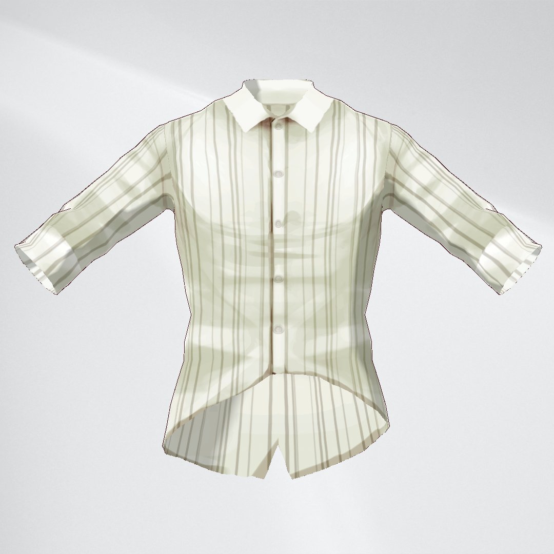【VRoid正式版】アシンメトリ縞シャツ/AsymmetryStripeShirt【カラバリ有】 | ティードットショップ https://t.co/bQL4KZDcX2 #booth_pm #VRoid #ティードットショップ 
出品したよ～!夏向けの爽やかな七分丈のシャツです 