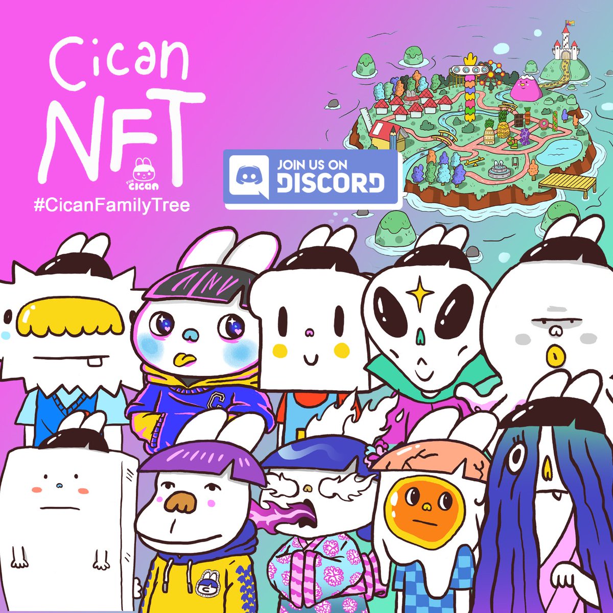 HelloMotionID's tweet photo. Halo Team Cican!

Welcome to the official #CicanNFT discord 🥳🥳 

Join us, play our games and win our WL for our next Cican NFT Project: #CicanFamilyTree
LIMITED TIME ONLY!👇
https://t.co/pXk2HvtXqH

#funcican #CicanNFT #NFTCommmunity https://t.co/izXaEXGJU5