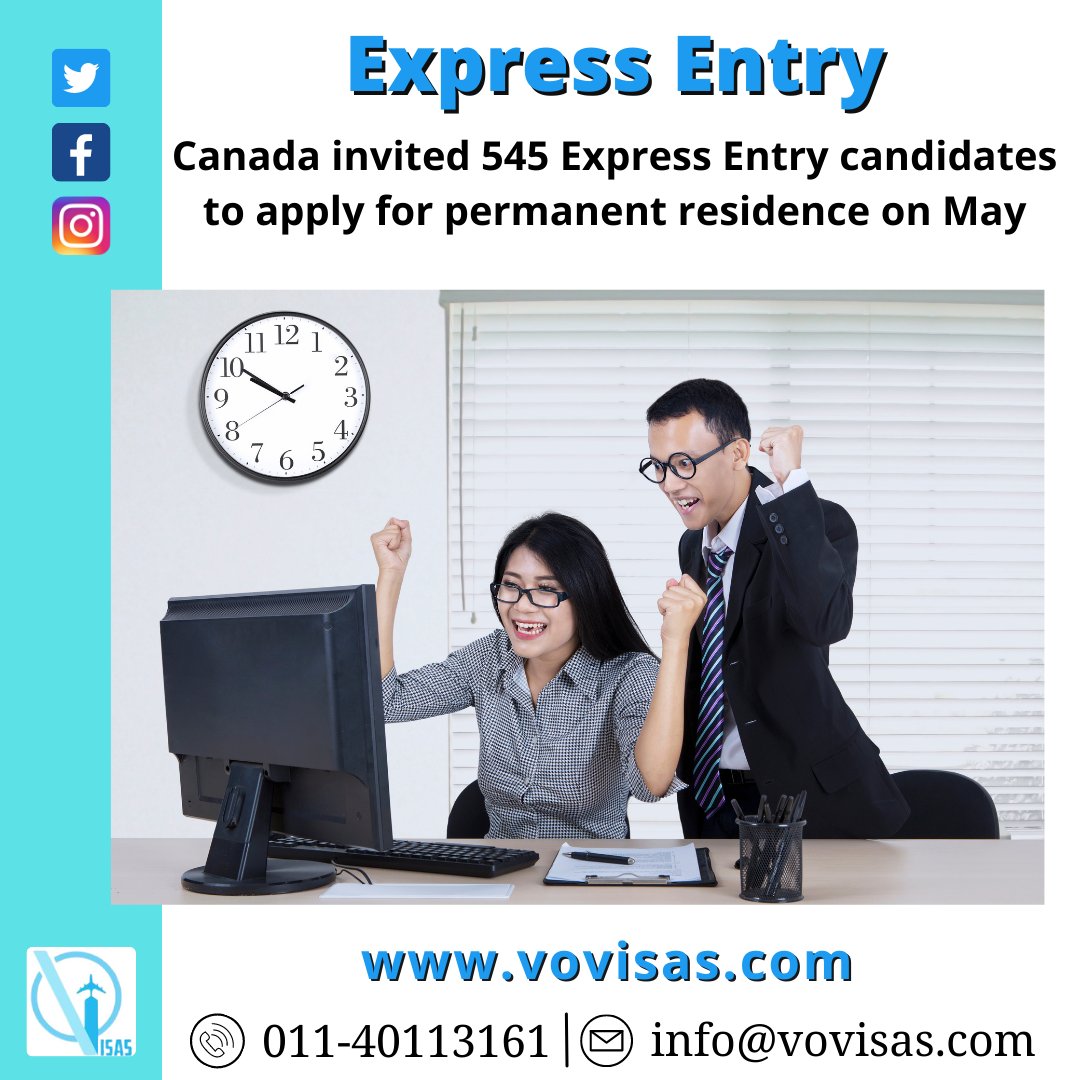 VisasVo's tweet photo. Canada invited 545 Express Entry candidates to apply for permanent residence on May
Visit our website :- https://t.co/CGZ8coz4hg
Visit our blogs :- https://t.co/emek1nbvfY
#expressentry2022 #expressentryinvited #canadainvites #vovisas #vovisasexpressentry https://t.co/YCDaSDivbf