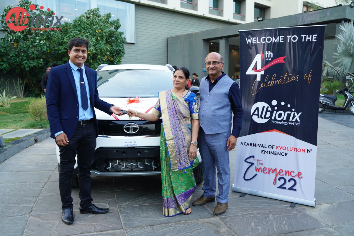 ✪ 𝐀 𝐁𝐢𝐠 𝐀𝐧𝐧𝐨𝐮𝐧𝐜𝐞𝐦𝐞𝐧𝐭 𝐢𝐬 𝐇𝐞𝐫𝐞!!!! ✪

Congratulations Malay P. on your brand new “Tata Nexon” from the entire @AlbiorixT  family. The gift was presented by our respected CEO's parents.
#albiorixcelebrates #tatamotorsindia #nexonlovers #tatanexonofficial