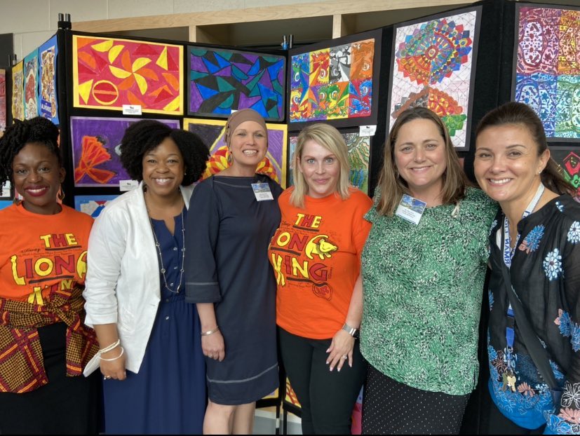 Standing with some of the best of LMS to celebrate a proud journey fought for equity and access.⁦<a href="/LMSARTS/">Megan McLaughlin</a>⁩