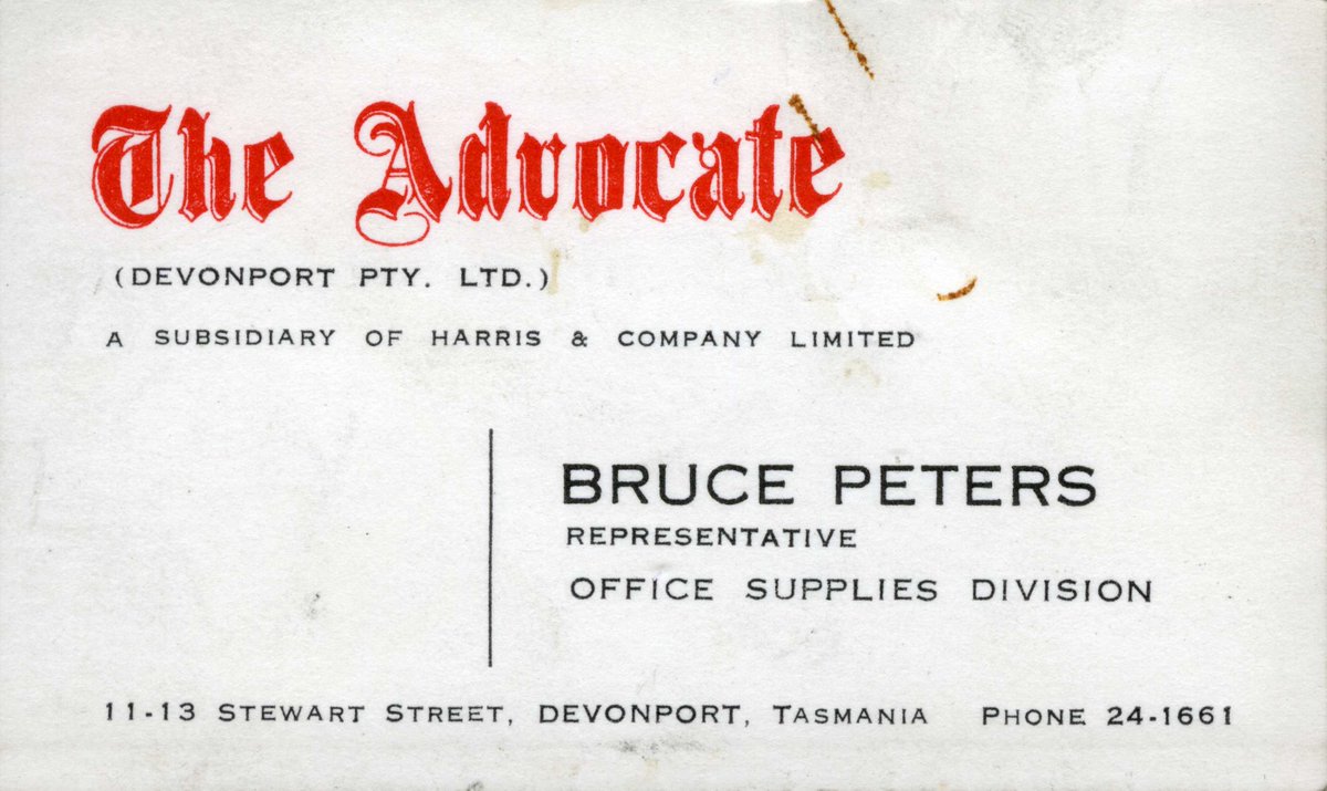 BassStraitMC's tweet photo. Today we continue with the wonderful #RichmondCollection.
These proofs are really interesting - do you have memories about these business card owners?
#localhistory #devonporttas https://t.co/vLFrY072C2