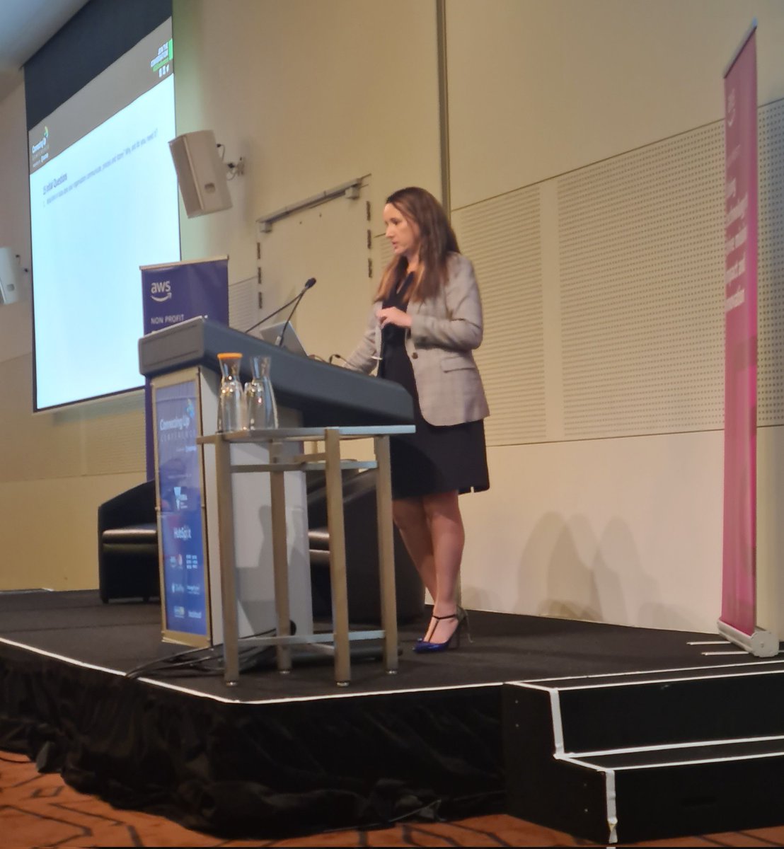 Infoxchange's tweet photo. Melissa Osborne, Head of National Security at @awscloud takes our delegates through the fundamentals of #cybersecurity. #cuconference #DigitalTransformation #DataSecurity https://t.co/e8ZayasfKo