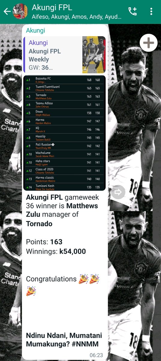 akungifpl's tweet photo. Congratulations to our #GW36 winner #DrZulu what a season!!..
#GW37 winner will also get a free meal on top of the loot from our best chefs @Urban_EatzMw
Join Akungifpl & Win more
#TasteOurReputation #NdinuNdanMumatanMumakunga
#NNMM
https://t.co/psqNXr0s04 https://t.co/K8IXR18Ate
