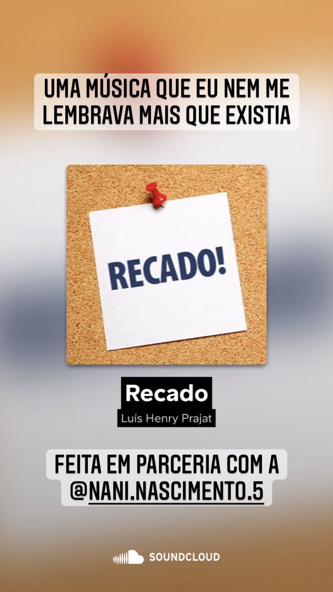 Ouve lá! ➡️ soundcloud.app.goo.gl/YTkei9TYw8B16g…