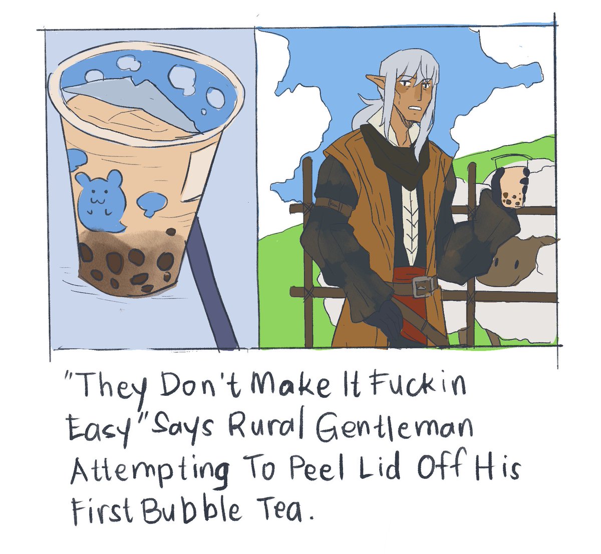 today i woke up and said i wanted to meme on estinien