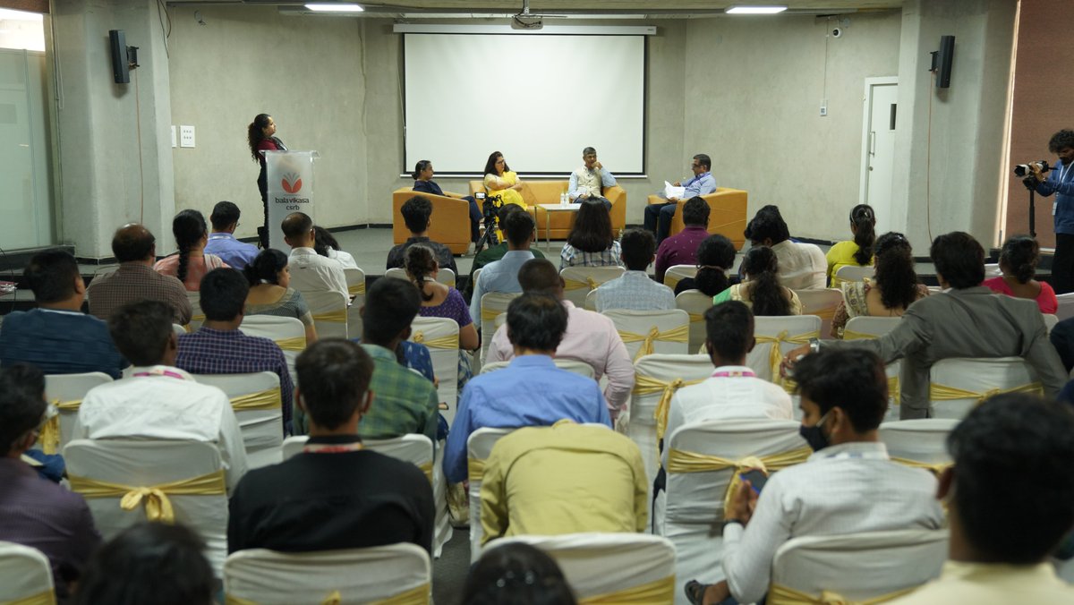 balavikasa_ngo's tweet photo. #SocialEntreprenerushipSummit - #Impulse2022
During panel discussion on Entrepreneurship, Social Good and Road to Sustainability, panelists discussed on measures to improve social & intercultural competencies in SEs & qualitative impact for sustainable change through #innovation https://t.co/pydEs1HZZX