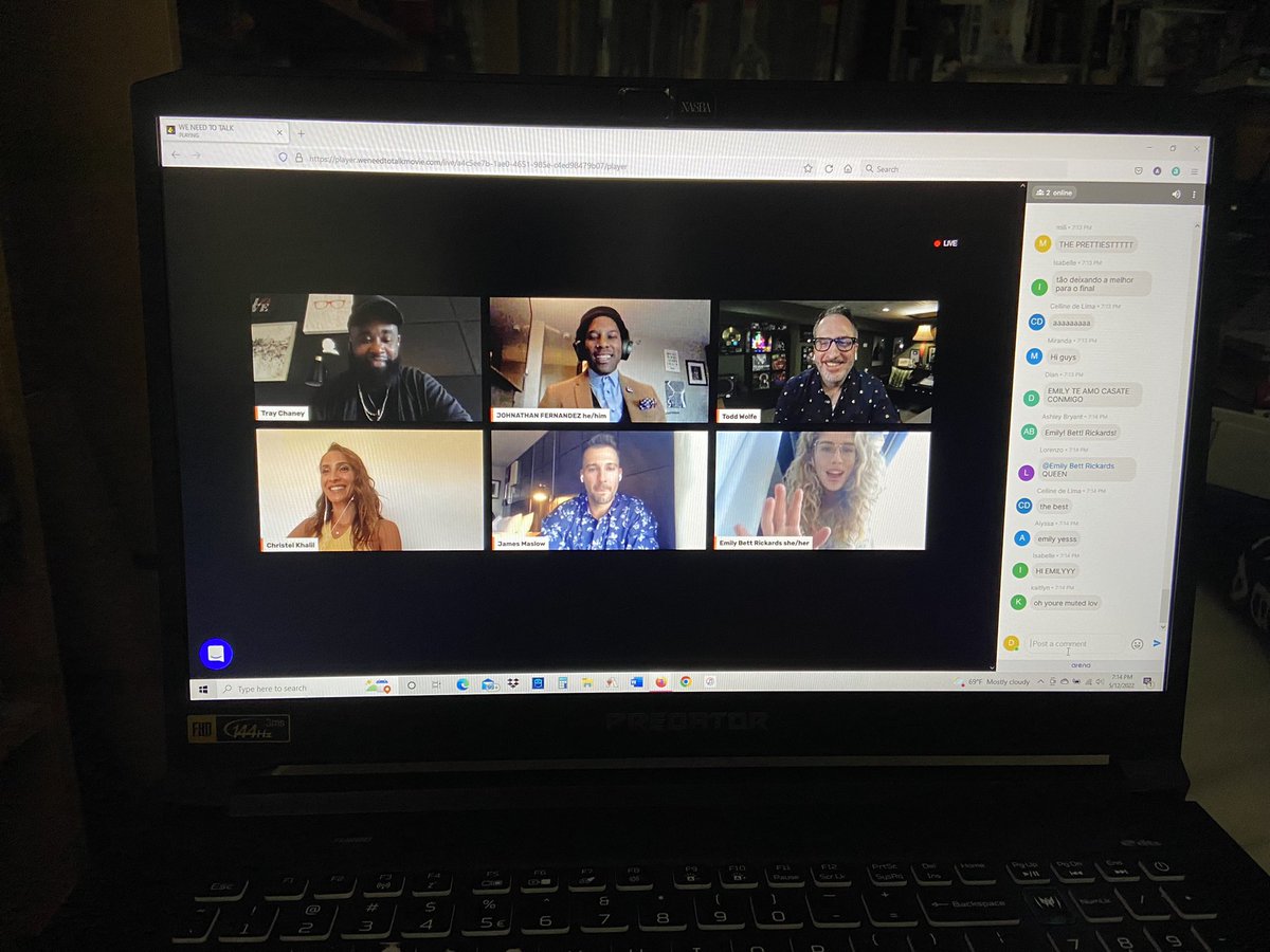 JediTimeSaiyan's tweet photo. @WeNeedToTalkMov was such a fun movie! I was one of many to watch it this evening as part of the first screening of it via livestream! #WeNeedToTalk #WeNeedToTalkMovie #EmilyBettRickards @jamesmaslow @ChristelAdnana @traychaney @JthanPrime @iamtoddwolfe @GPFO @Splitgate Congrats! https://t.co/62OaoQUcJT