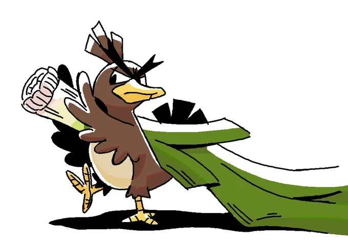 i drew a galar farfetch'd from memory!! 🥦 