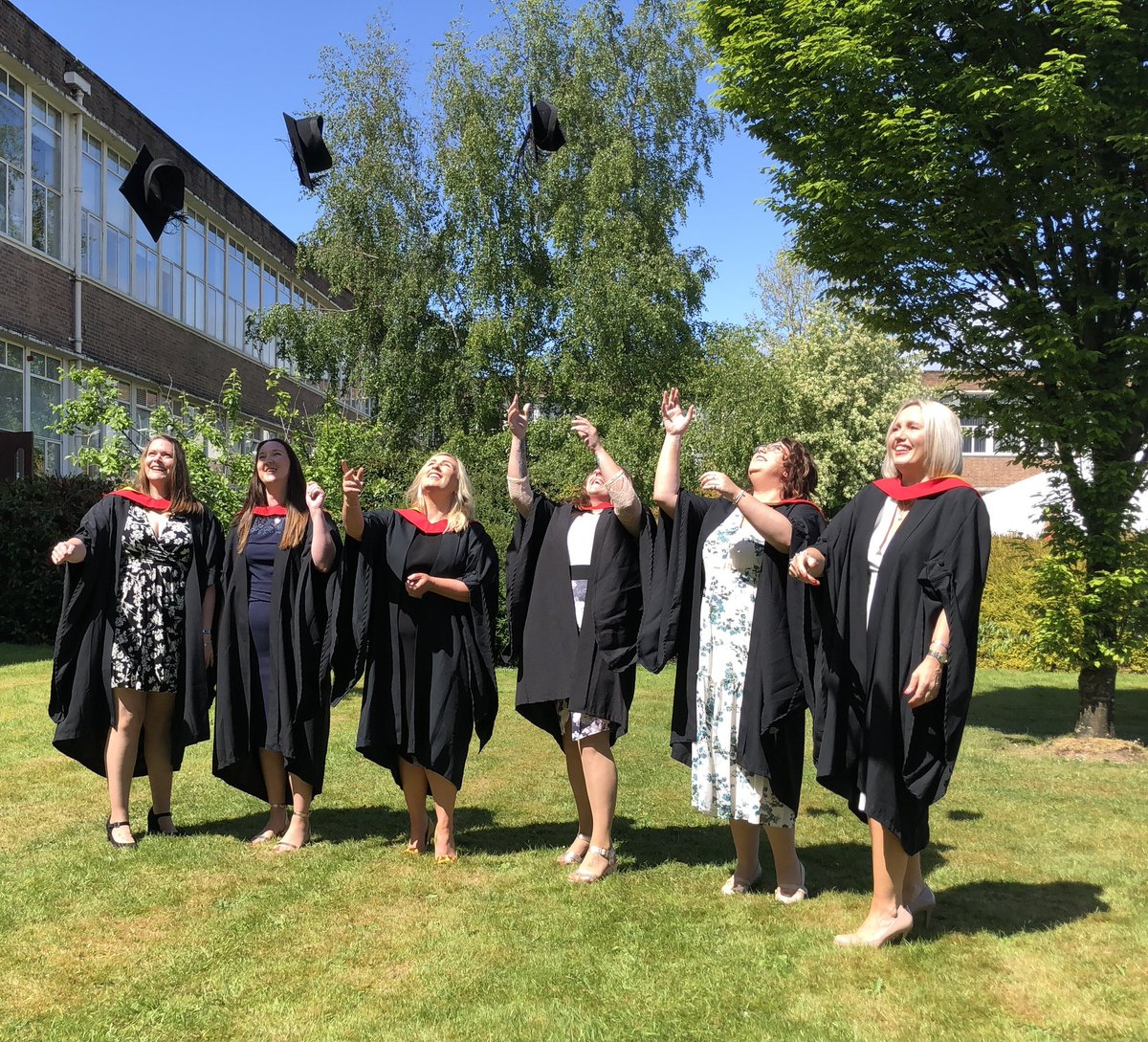 bexharris76's tweet photo. 11.05.22 @GlyndwrUni 20/21 graduation festival. Flying the flag for @GlyndwrOT . Graduating with a 1st degree honours in Occupational Therapy #bestchoice #WGUGradFest22 #celebration #wgugraduate #Graduation2022 #MyWGU #WGUalumni @theRCOT @BetsiCadwaladr @RhylRaptorsWSC @chukieh17 https://t.co/Vl7KbWdiDw